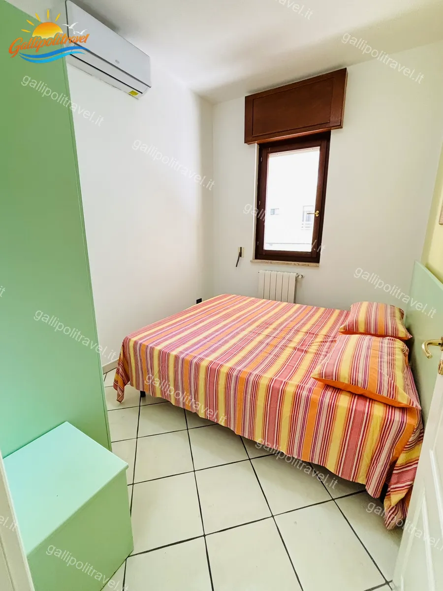 Stanza verde con aria condizionata del Trilocale B2/4 Residence Rosa Virginia Gallipoli